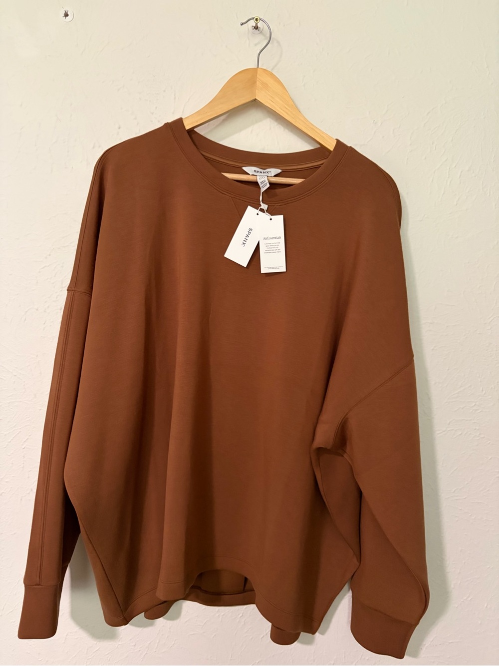 NWT Spanx Air Essentials Crewneck Pullover Sweatshirt Size 2X - Picture 2 of 6